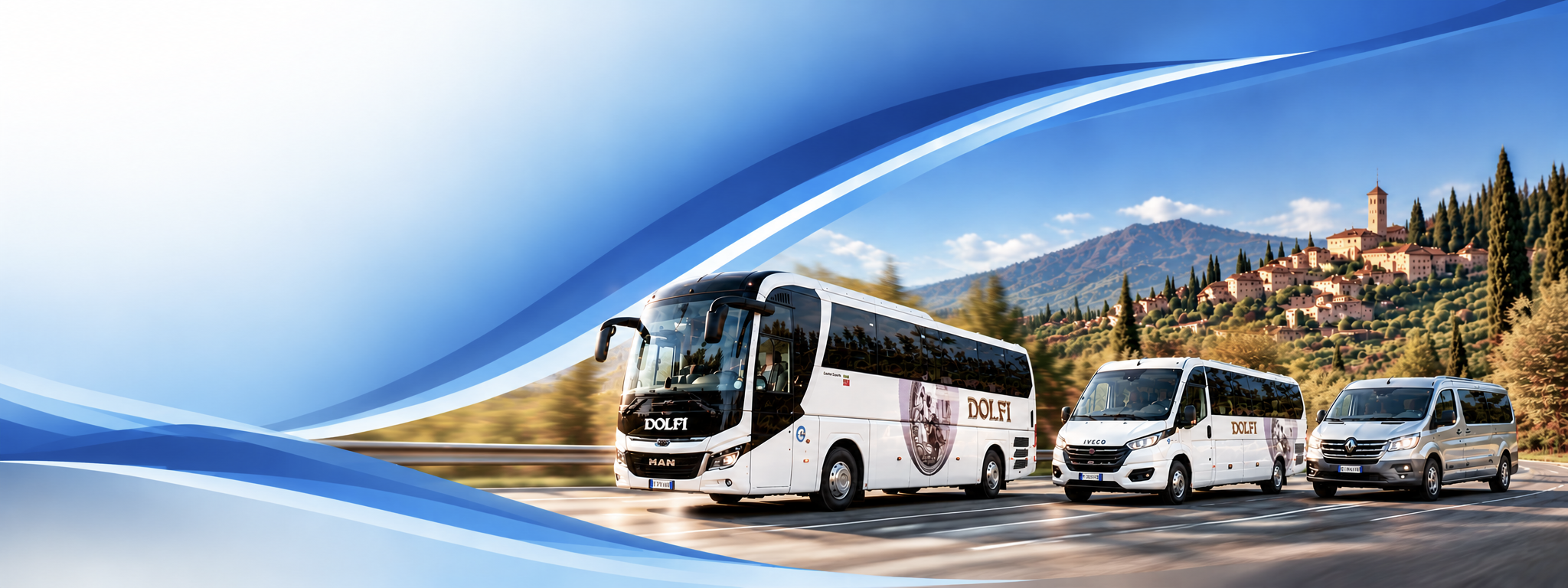 Flotta Dolfi — bus GT e minivan in Toscana